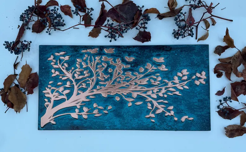 Patina Blue Hayat Ağacı